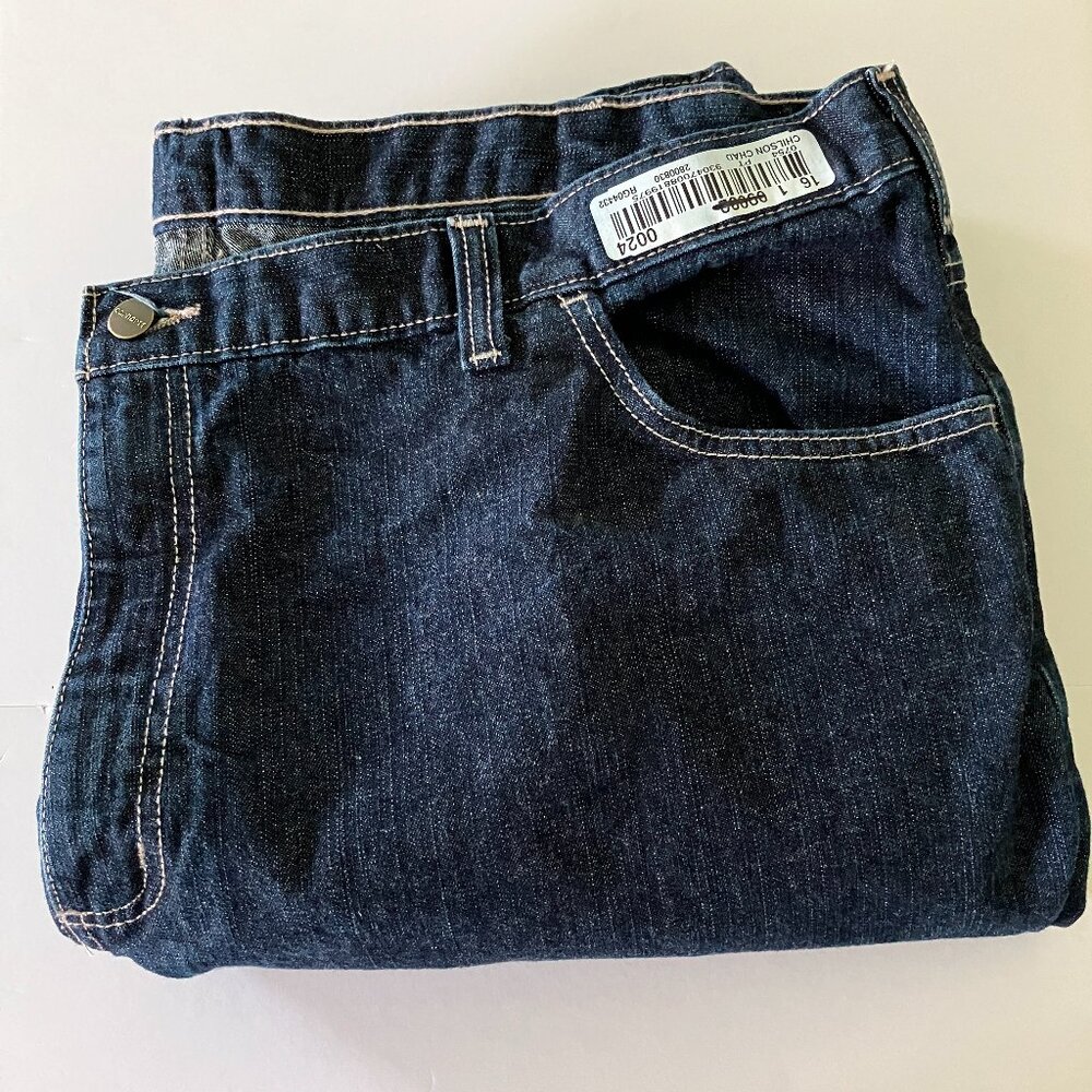 Carhartt Jeans Men 44x32 Blue Relaxed Fit Workwear Casual Denim Pants.